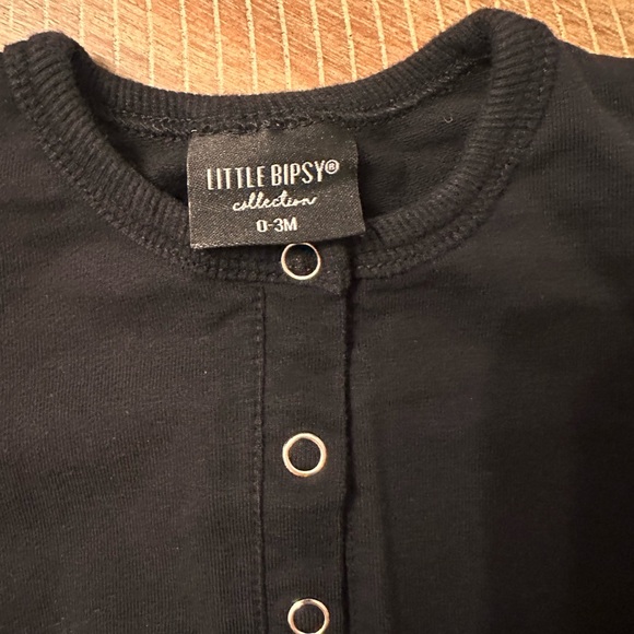 Little Bipsy Black Romper 0-3M - Picture 3 of 4